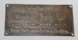 Walker Body Co of Amesbury MA Coachbuilder Bodytag