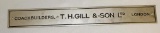 T.H. Gill & Son Ltd Coachbuilder Automobile Sill Plate
