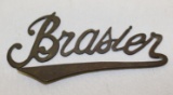 Brasier Motor Car Co Brass Radiator Script