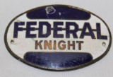 Federal Knight Car Truck Radiator Emblem Badge