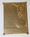 1934 European Automobile Rally Strasbourg Rally Badge Race Medallion