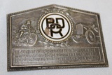 1928 German Automobile Motorcycle Race Medallion Rally Badge
