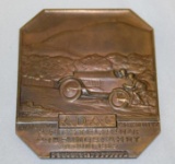 1929 German Automobile Motorcycle Club Rally Badge Race Medallion