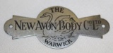 New Avon Motor Body Co of Warwick Coachbuilder Bodytag Badge