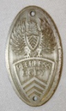 Peerless Motor Car Co Bodytag Emblem Badge