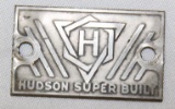 Hudson Motor Car Co Super Built Bodytag Emblem Badge