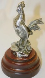 Standing Rooster Automobile Radiator Mascot Hood Ornament by Bofill