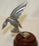 Stylized Bird Automobile Radiator Mascot Hood Ornament by Krone & Sebia