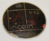 Lincoln V12 Automobile Emblem Badge