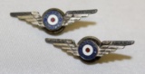 Pair of Packard Motor Car Co WWII Employee Service Wing Pin Badges