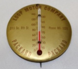Early Packard Motor Car Co Employee Thermometer Pin Badge Loop Motor Co