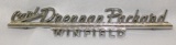Packard Motor Car Co Drennan of Winfield Radiator Script Emblem