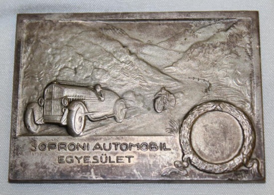 Soprioni Automobile Club Rally Badge Race Medallion