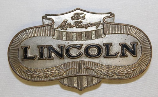 Lincoln Ford Motor Car Co Radiator Emblem Badge