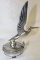 Flying Stork w/ Wings Up Radiator Mascot Hood Ornament