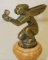 Stylized Bronze Winged Goddess Sara Radiator Mascot Hood Ornament
