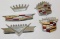 Group of 5 Cadillac Radiator Emblem Badges