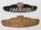 2 Karmann Ghia Radiator Emblem Badges