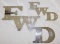 2 FWD Automobile Radiator Script Emblems