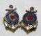 Pair of Packard Motor Car Co Warworker Pin Badges