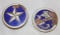 2 Star Durant Radiator Emblem Badges