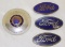 Group of 4 Ford Motor Co Emblem Badges