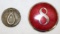 Pair of 8 Automobile Radiator Emblem Badges
