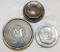 Group of 3 Maxwell Motor Car Co Automobile Threaded Hubcaps