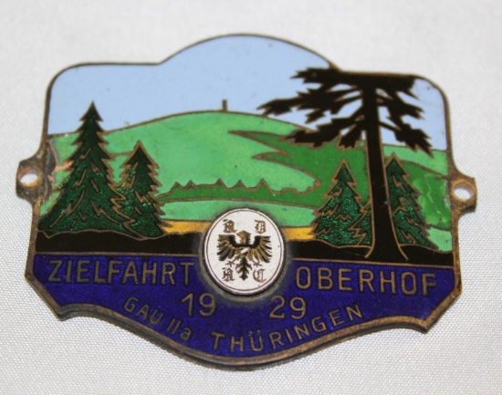 1929 German Oberhof Race Medallion Rally Badge