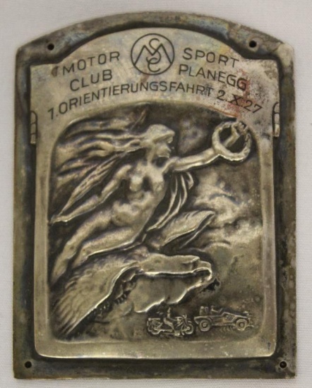 1927 German Automobile & Motorcycle Club Race Medallion Rally Badge