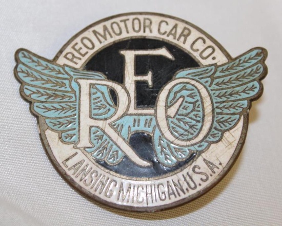 REO Motor Car Co Radiator Emblem Badge