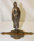 Joan of Arc Crusader Toledo Bronze Radiator Mascot Hood Ornament