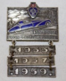 1955, 1957, 1959 French Automobile Club Charbonniere Pin Badge