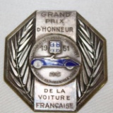 1951 French Concour de Elegance Grand Prize Honor Award Medallion