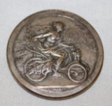Early Automobile & Cycle Figural Race Medallion Rally Badge