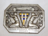 Automobile Club of France Vichy Concour de Elegance Race Medallion Rally Badge