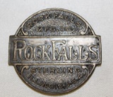 Rock Falls Mfg Co of Sterling IL Radiator Emblem Badge