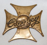 Brass Crossley Motor Car Co Radiator Emblem Badge
