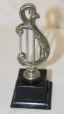 Musical G-Clef Harp Radiator Mascot Hood Ornament