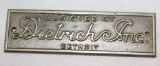 Dietrich Inc of Detroit Coachbuilder Bodytag Emblem Badge