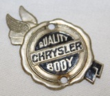 Quality Chrysler Body Coachbuilder Bodytag Emblem Badge