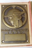 1939 French Automobile Club of Paris St Raphael Award Medallion Badge by Claude Salvy