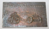 Silver 1935 German Automobile & Motorcycle Race Medallion Rally Badge