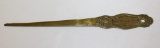 Brass Pyle-National Electric Headlight Co of Chicago Advertising Letter Opener