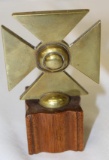 Brass American LaFrance Hood Ornament Radiator Mascot