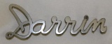 Packard Darrin Radiator Script Emblem