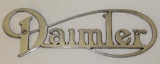 Diamler Radiator Script Emblem