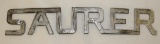 Saurer Motor Car Co Radiator Script Emblem