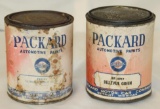 2 Packard Motor Car Co Advertising Paint Cans