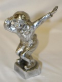 Child on The Lookout Bronze Automobile Radiator Mascot Hood Ornament